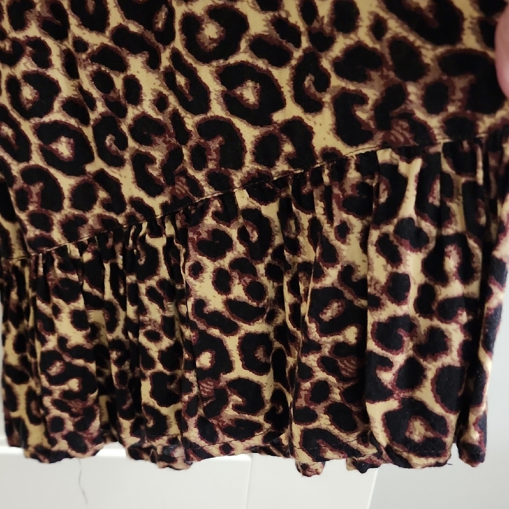 Leopard Print Flared Pants - image 4